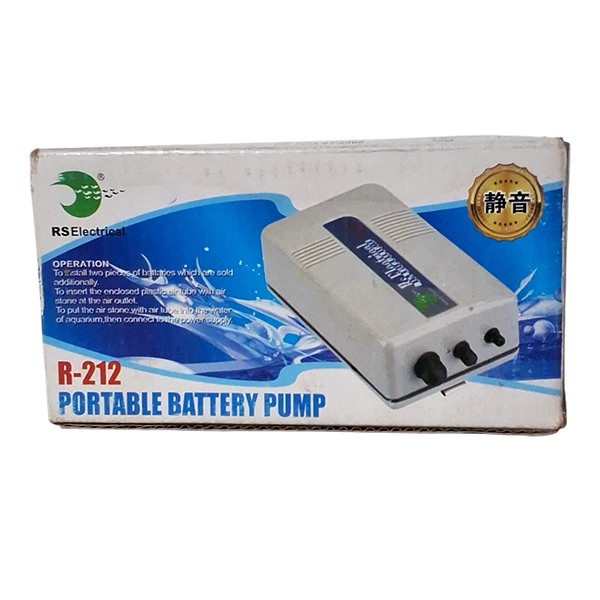 RS 312 – RS Electrical Single Way Portable AC/DC Aquarium Battery Air Pump